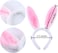 Aneco 7 Pack Plush Bunny Ears Hairbands Rabbit Ears Headband For Easter Party Favor Or Costume Decoration