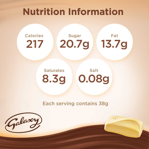Galaxy Chocolate Multipacks White Chocolate Bars 5 Bars  x38g