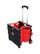 Generic Shopping Trolley Storage Boot Cart Box Black/Red