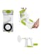 Generic Plastic Spiralizer Vegetable Slicer With Anti Slip Suction Pad Green/White