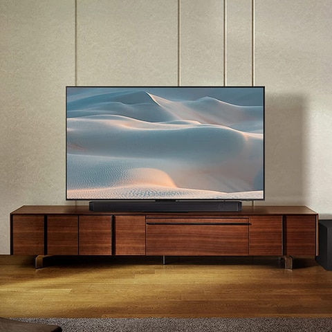 Samsung 3.1.2Ch Wireless Soundbar, With Dolby Atmos, Q-Symphony, HW-Q700C/ZN, Black