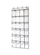 Generic Multipurpose Hanging Organizer Rack White/Black 150X55cm