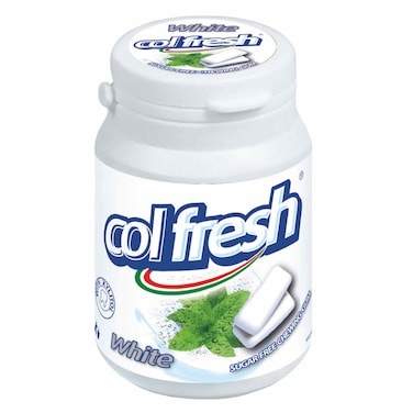 COLFRESH GUM WHTE MNT SUGARFREE 50G