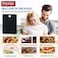 Prestige Digital Kitchen Scale Multifunction Food Weight Scale 5KG   Ultra Slim with Large LCD Display Premium Plastic and Glass Food Scales   11lb/5kg with 0.1oz/1g Precision, black - PR81006