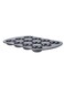 Royalford 12 Cavity Mini Donut Pan Black 26.5Cm