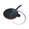 Homeway 30cm Non-Stick Frying Pan With Vented Glass Lid, Heat Resistant Handle, 3 Layer Non-Stick Coating, Lightweight Design, Red &amp; Black - HW1103