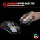X600 WIRED GAMING MOUSE RGB BACKLIGHT HOLLOW HONEYCOMB SHAPE 6400DPI MACRO PROGRAMMING HOME OFFICE GAMER MICE FOR DESKTOP COMPUTER LAPTOP PC (Wired Mouse)
