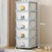 COZY NEST Multi-Drawer Plasti Clothes,toy Storage Organizer Rolling Cabinet With Cartoon shape,Wheels For Kitchen Container Box,Bath,Living Room,Office,Wheels (Blue 5-Drawer, 40D x 34W x 97H)