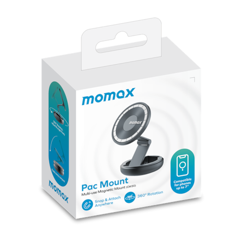 Momax Pac&nbsp;Mount&nbsp;Multi-Use&nbsp;Magnetic&nbsp;Mount&nbsp;CM30E - Grey