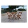 Mychoice Balcony Chair And Table Set Brown Pack of 3