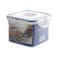 Lock &amp; Lock Classic Plastic Square Food Container Clear/Blue 680ml