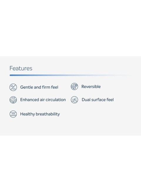 Sleepwell Dual Pro Profiled Foam, 100 Night Trial, Reversible, Gentle And Firm Triple Layered Anti Sag Foam Mattress, Single Bed Size (200L x 90W x 20H cm)