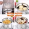 Premium Heavy Duty Stainless Steel Steamer Pot Set Cooking Pot Steamer Insert and Vented Glass Lid Stack and Steam Pot Set for All Cooking Surfaces 4 PCS Set