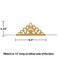 Creative Converting Princess Tiara with Ribbon 8-Pieces- Glitter Gold