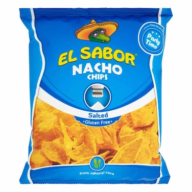 El Sabor Salted Nacho Chips 225G