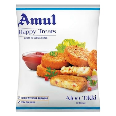 Amul Happy Treats Aloo Tikki 400g (10 Pieces)