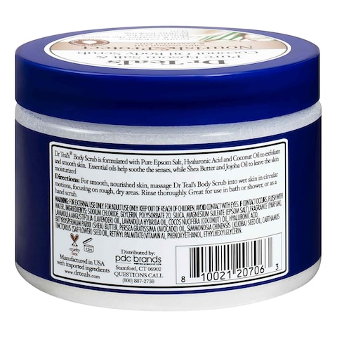 Dr Teal&#39;s Epsom Salt Body Scrub White 454g