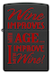 Zippo CI400492 218 Wineimproves With Age Black Matte Windproof Lighter