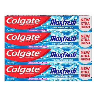 Colgate Max Fresh Cool Mint Fresh Breath Toothpaste 75ml Pack of 4