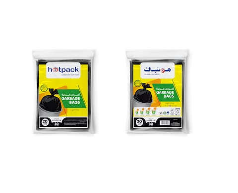 اشتري Hotpack - Garbage Bag 65*95Cm - Regular Economy 30Gallon - 20Pcs في الامارات