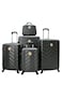 Star Line 5 Pieces Star Line Luggage Trolley Bags Set Dark Grey