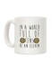 muGGyz Printed Ceramic Coffee Mug White