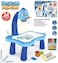 Generic Kids Christmas Gifts New Year Gifts For Boys, Children Educational Painting Art Projector Kids Toy Fun Desk Drawing Set With 24 Patterns (Blue)