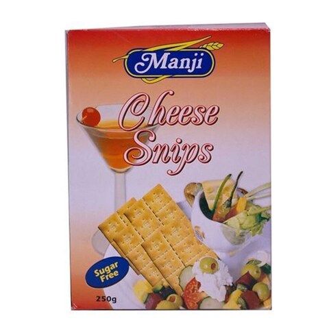 Manji Cheese Snips Biscuit 250g