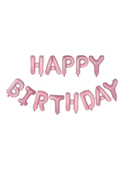 Generic Happy Birthday Letter Aluminum Foil Balloons