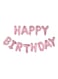 Generic Happy Birthday Letter Aluminum Foil Balloons