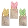 Party Magic-Easter Bunny Jute Bags Assorted 3Pcs/pack
