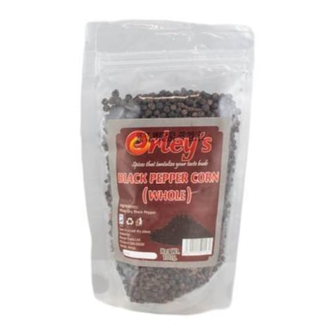 Orley&#39;s Whole Black Pepper Corn 100g