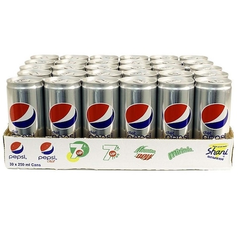 Pepsi Diet Cans 250 ml X 30 Pieces