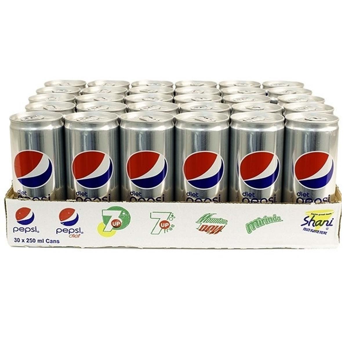 Pepsi Diet Cans 250 ml X 30 Pieces