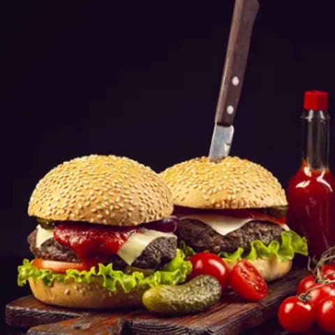 Festive Premium Plain Sliced Burger Buns 300g