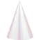 Creative Converting- Iridescent Cone Hat 8pcs< >Iridescent< >