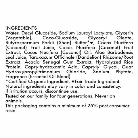 Shea Moisture 100% Virgin Coconut Oil Daily Hydration Body Wash 384ml