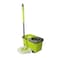 EasyWring RinseClean Microfiber Spin Mop &amp; Bucket Floor Cleaning System, 360&deg; Spin Mop with Bucket &amp; Dual Mop Heads, green