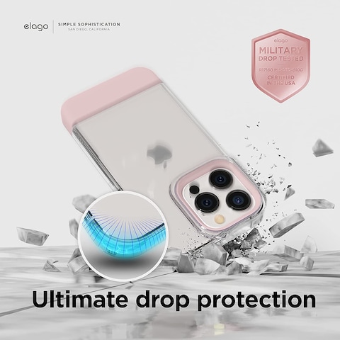 Elago Glide for iPhone 14 Pro MAX case cover - Lovely Pink