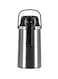 Delcasa Airpot Glass Vacuum Flask Silver/Black