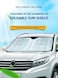 Window Sun Shade Visor Shield Cover, Keep Vehicle Cool Car Windshield Sunshade Thicken 5-Layer UV Reflector Auto Front