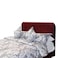 In House Lamar Velvet Bed Frame - Single - 200x120 cm - Burgundy