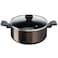 Tefal G6 Easy Cook N Clean Stew Pot With Lid B5544602 Black 24cm