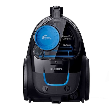 Philips PowerPro Compact Bagless Vacuum Cleaner FC9350, 1.5 L, 1800 W, Blue, Compact Design