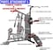 Skyland Fitness Home Gym 3 Station Heavy Duty with 71kg Weight Stack With Pull up bar Sit Up Power Tower Workout Stand Bench Press , GM-8144