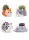 Generic 4 Pcs Cute Succulent Planter, Succulent Pots With Drainage Hole Flower Plant Pot Cartoon Ceramic Tiny Pot For Indoor Mini Flower Planters Cactus Container Set Of 4