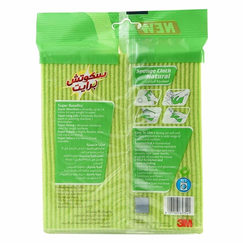 SCOTCH BRITE SPONGE CLOTH NATURALS