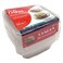Dana Clear Plastic Container with Lid 375ml (10 Pieces)