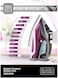 Black &amp; Decker 2800W Digital Pre-Programmed Steam Iron, Anodized Sole Plate With Eco Mode, Multicolour - X2250-B5, 2 Years Warranty