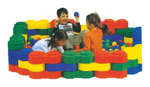 Rbwtoys Indoor-Outdoor Premium Quality Plastic Blocks Set And Brain Storming Games For Childs RW-16643 24Pcs